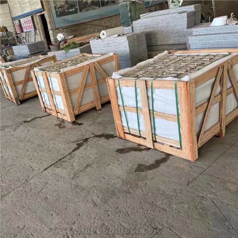 Zhangpu G682 Rustic Yellow Flamed Cubes