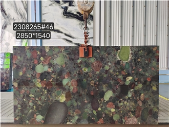 Natural  New Four Season Green Granite Slab Tiles