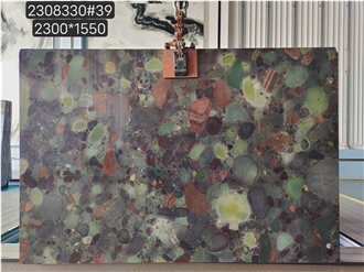 Natural  New Four Season Green Granite Slab Tiles