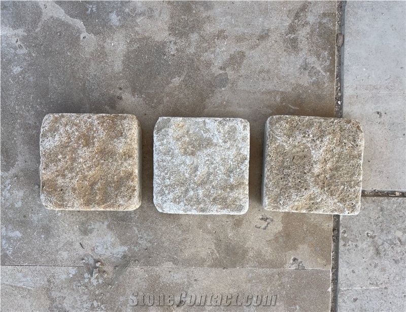 Pierre Taza Limestone Cobblestone, Pavers