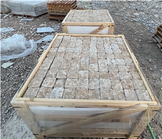 Pierre Taza Limestone Cobblestone, Pavers