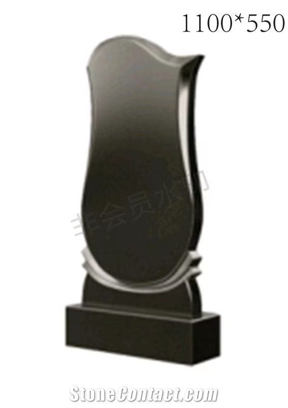 Zimbabwe Black Granite Tombstone