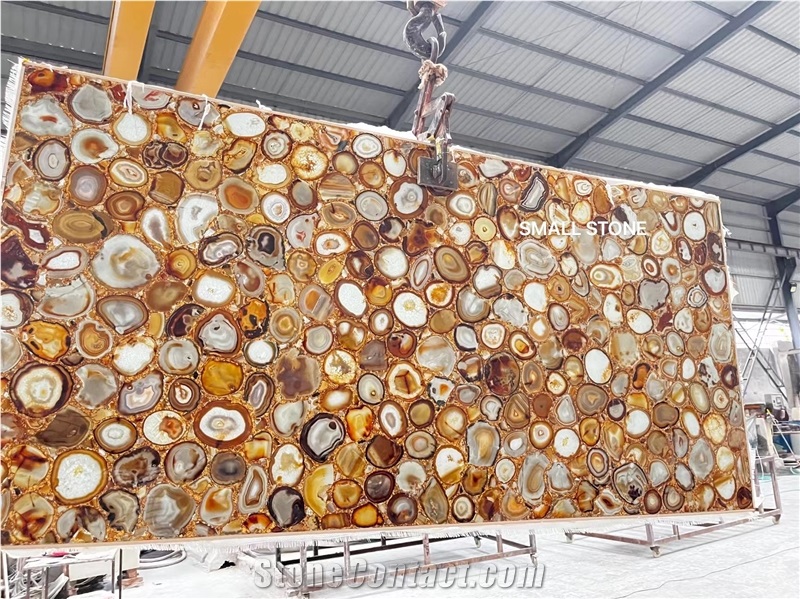 Natural Red Agate Backlit Kitchen Bar Tops, Kitchen Countertop