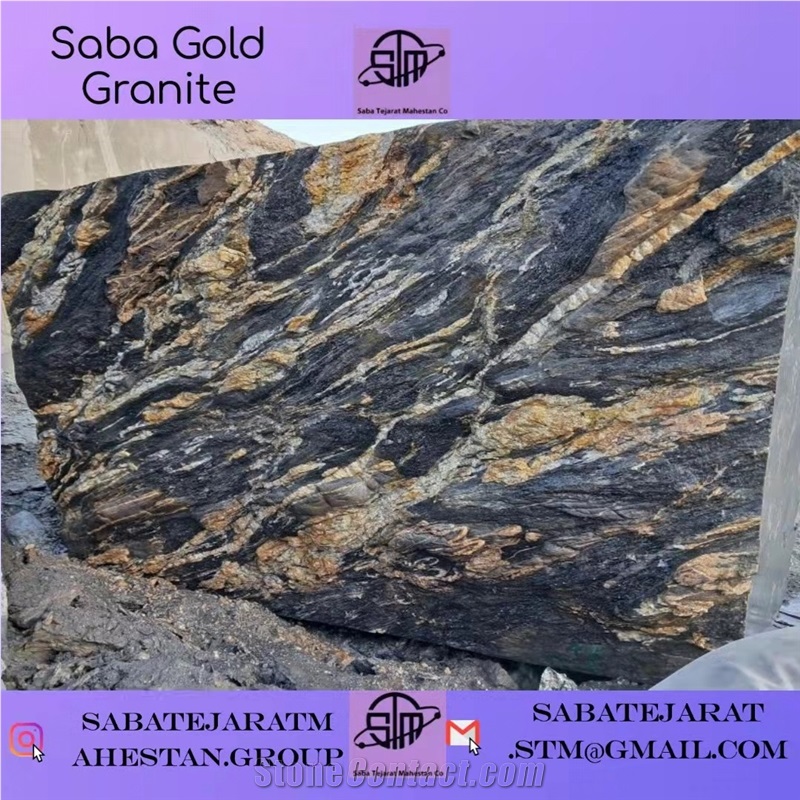 Saba Gold Granite - Infinity Gold Granite Blocks