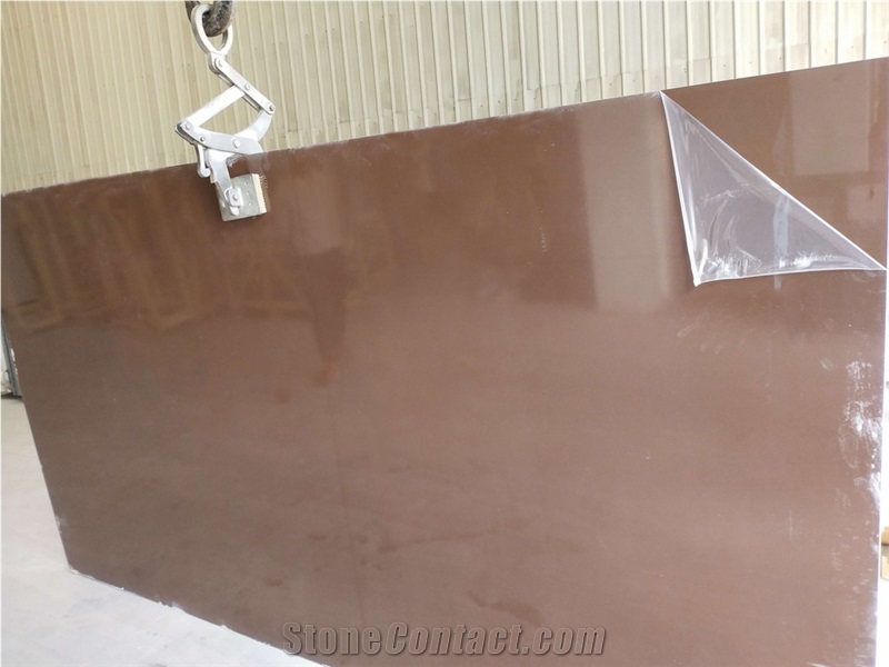 Pure Brown Quartz Slabs
