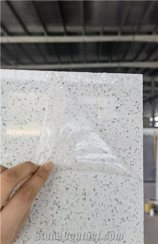 White Stellar Quartz Slabs