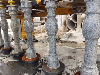 Stone Column Balustrade Cutting Profiling Lathe Machine Stone Column Balustrade Cutting Profiling Lathe Machine