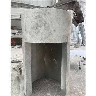 Turkey Baltic White Customize Solid Honed Wash  Sink