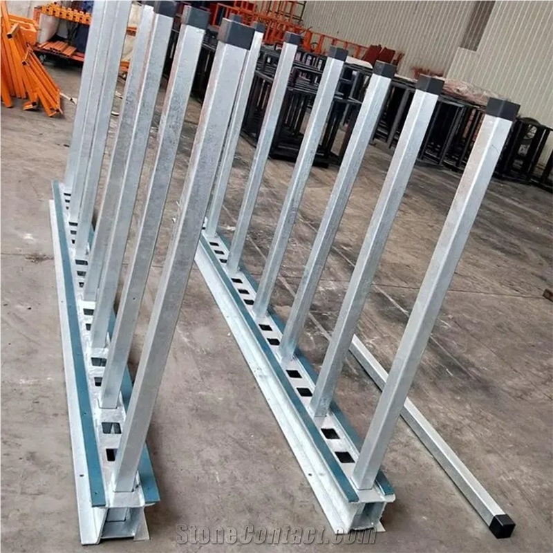 Quartz Stone Sliding Display Slab Rack For Storage Stands