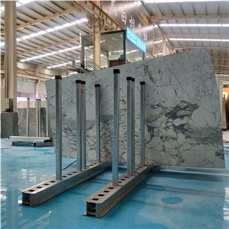 Quartz Stone Sliding Display Slab Rack For Storage Stands