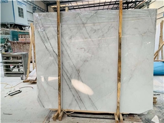 Cristal White Marble Slabs
