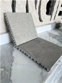 Algonquin Limestone Grey Laminated Backed  Honeycomb Panels