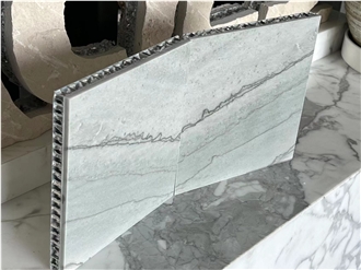 Altantis Grey Marble Tile Laminated With Honeycomb Panels