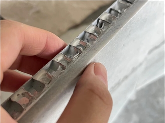 Altantis Grey Marble Tile Laminated With Honeycomb Panels