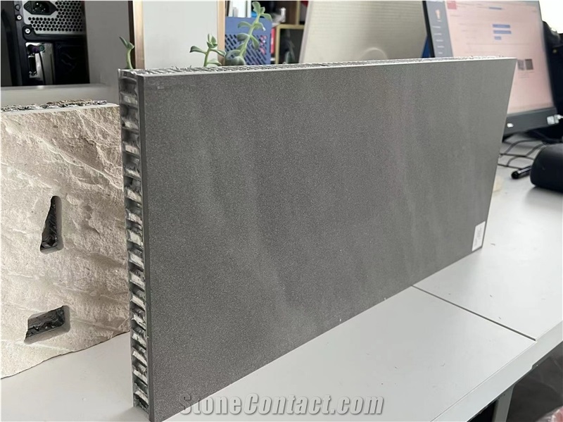 Apple Grey Sandstone Tile Laminated Honeycomb Panels