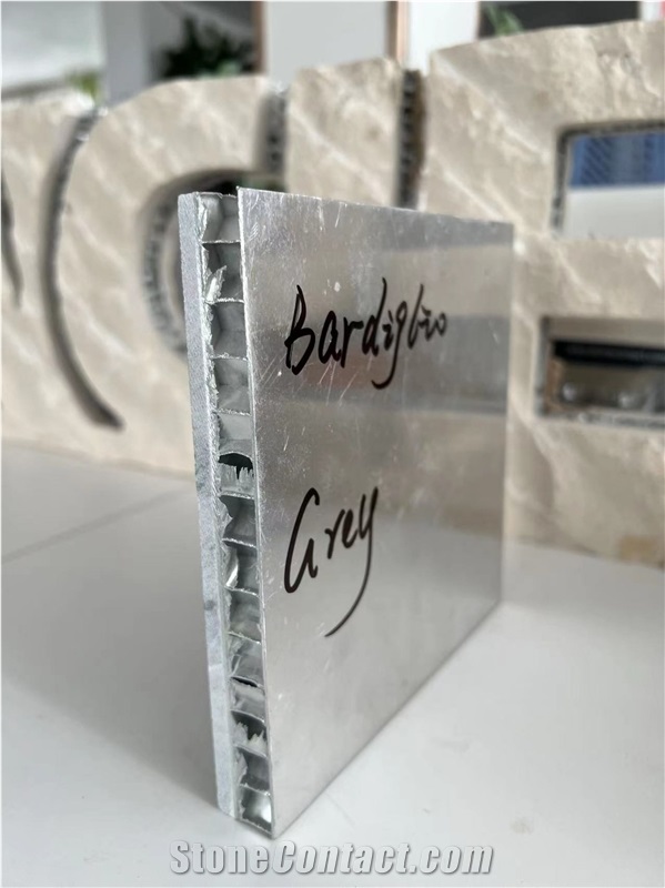 Bardiglio Grey Marble Tile Laminated  Honeycomb Panels