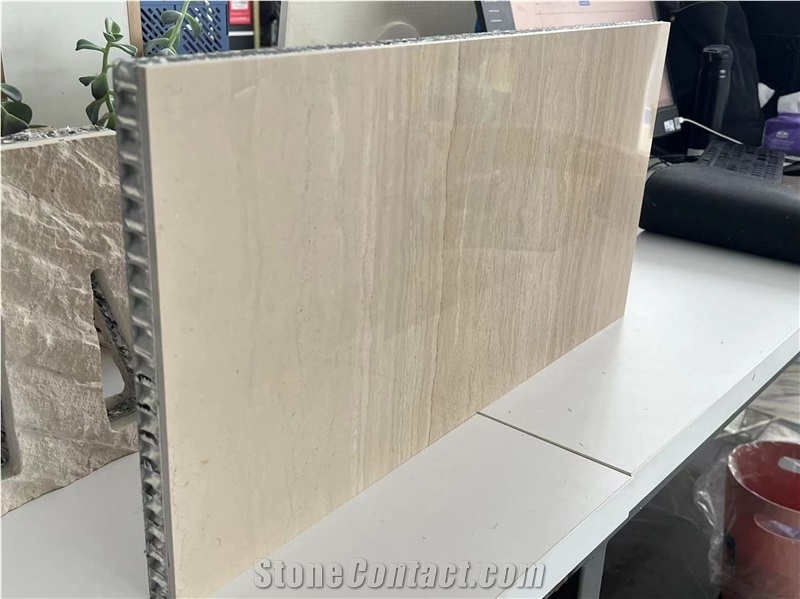 Beige Serpeggiante Marble Laminated Honeycomb Panels