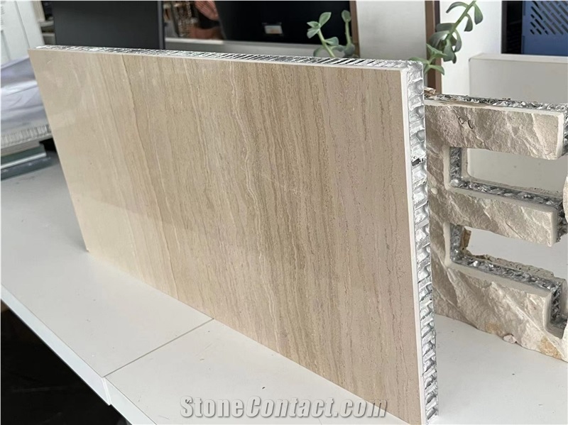 Beige Serpeggiante Marble Laminated Honeycomb Panels