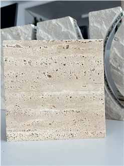 Beige Travertine-Porcelain Backed Composite Stone Panels