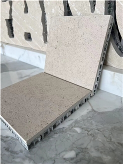 Belair Limestone Beige Laminated Backed Honeycomb Panels