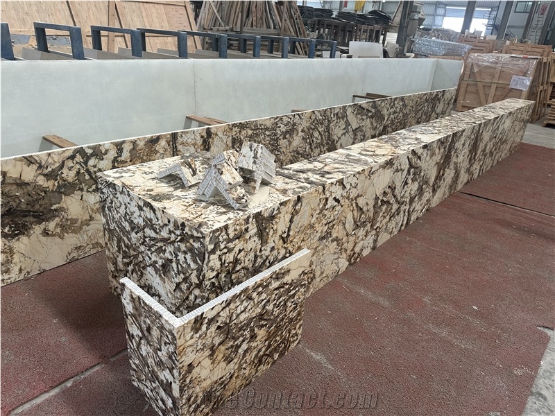 Bianco Antico Granite Transparent Plastic Honeycomb Panels