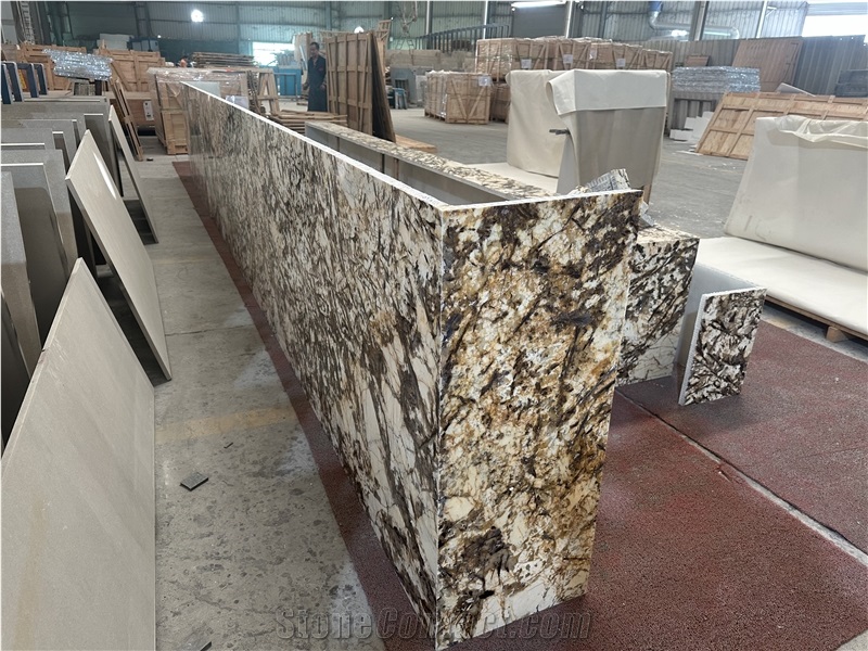 Bianco Antico Granite Transparent Plastic Honeycomb Panels