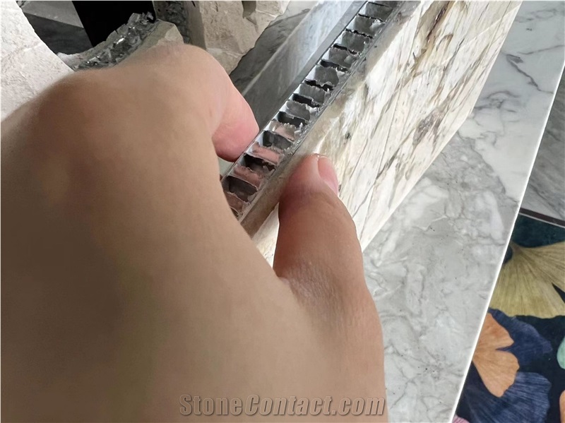 Blanc Du Blanc Granite Tile Laminated Honeycomb Panels