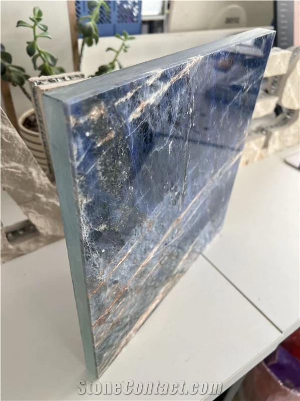 Blue Sodalite Luxury Granite-Glass Composite Stone Panels
