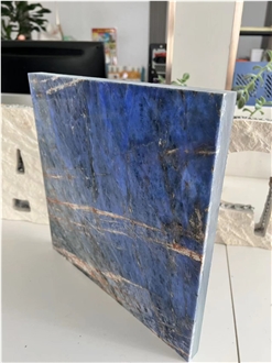 Blue Sodalite Luxury Granite-Glass Composite Stone Panels