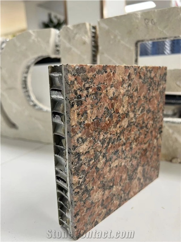 Capao Bonito Red Granite Tile Laminated Honeycomb Panels