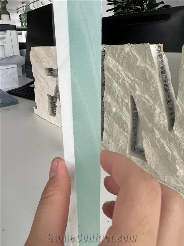 Carrara White Marble Tile With Glass Composite Stone Panels