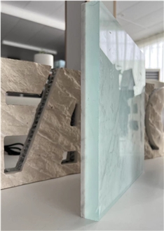 Carrara White Marble Tile With Glass Composite Stone Panels