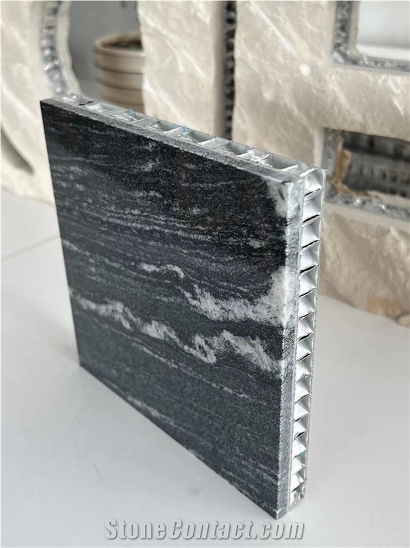 China Cosmos Black Granite Tile Laminated Honeycomb Panels