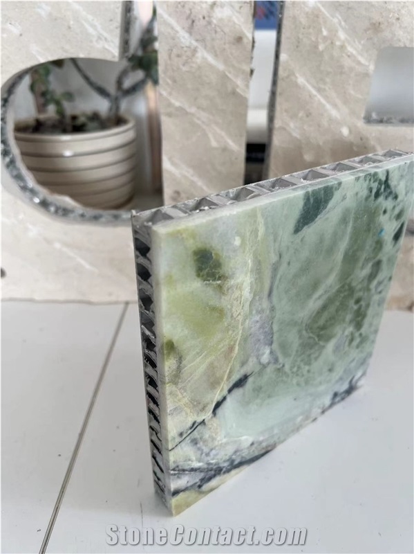 China Emerald Green Marble Tile Laminated Honeycomb Panels
