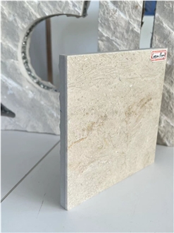 Cream Marfil Beige Marble-Porcelain Composite Stone Tiles