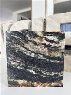 Exotic Fusion Black Granite Tile Laminated Honeycomb Panels