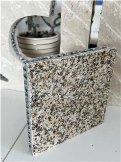 G682 Rusty Yellow Granite Tile Laminated Honeycomb Panels