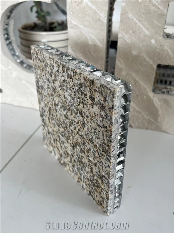 G682 Rusty Yellow Granite Tile Laminated Honeycomb Panels
