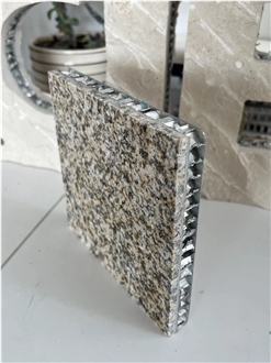 G682 Rusty Yellow Granite Tile Laminated Honeycomb Panels