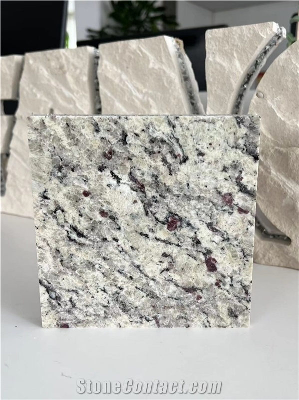 Giallo Sf Real White Granite Tile Laminated Honeycomb Panels