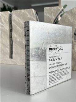 Giallo Sf Real White Granite Tile Laminated Honeycomb Panels