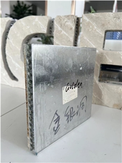 Golden Travertine Laminated Aluminum Honeycomb Panels
