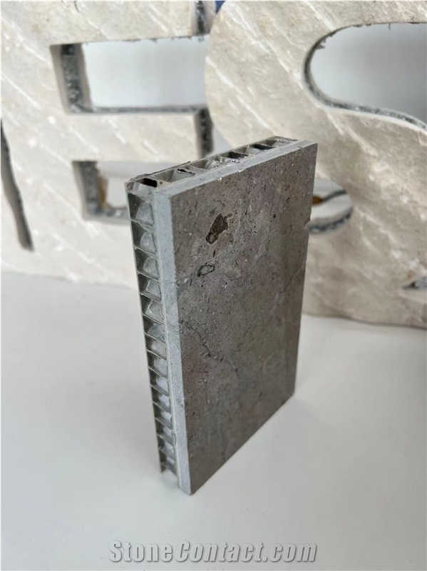 Grey Marble Tile Laminated Aluminum Honeycomb Panels