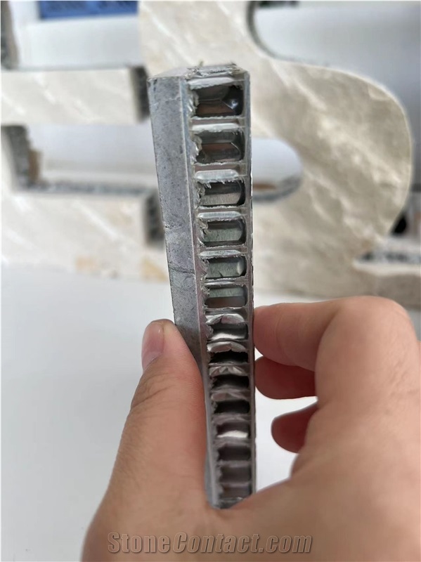 Grey Marble Tile Laminated Aluminum Honeycomb Panels