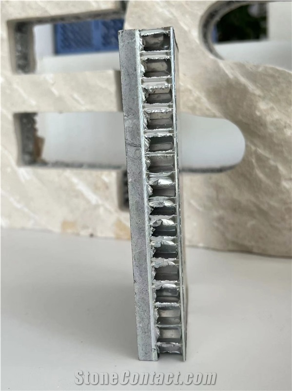 Grey Marble Tile Laminated Aluminum Honeycomb Panels
