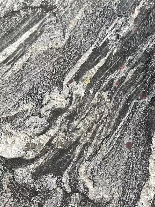 Iron Black Granite Laminated Honeycomb Backed Stone Panels
