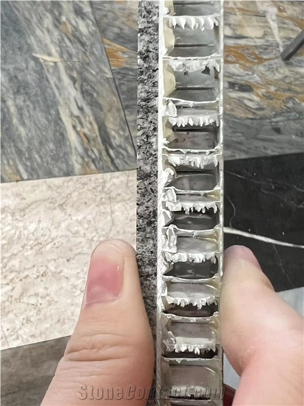 Italy Basaltite Grey Granite Tile Laminate Honeycomb Panels