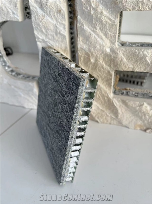 Italy Basaltite Grey Granite Tile Laminate Honeycomb Panels