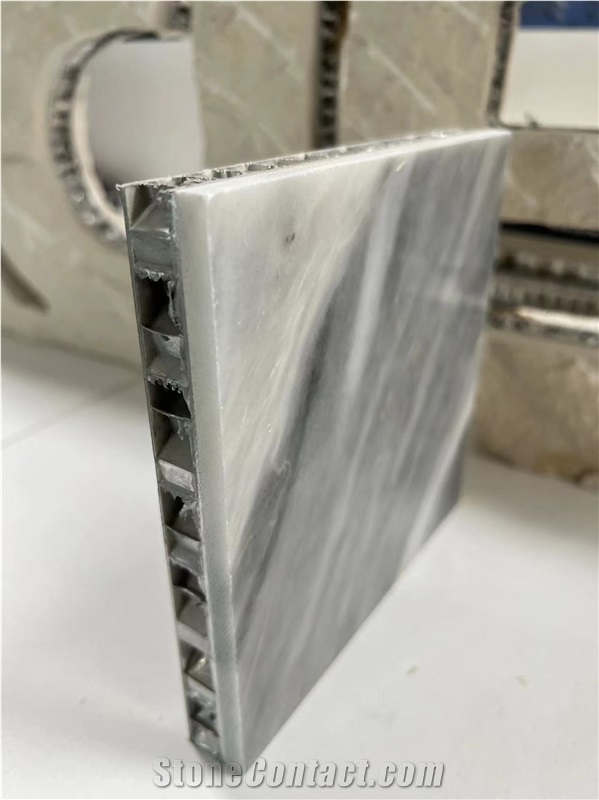 Italy Ice Grey Marble Tile Laminated Honeycomb Panels