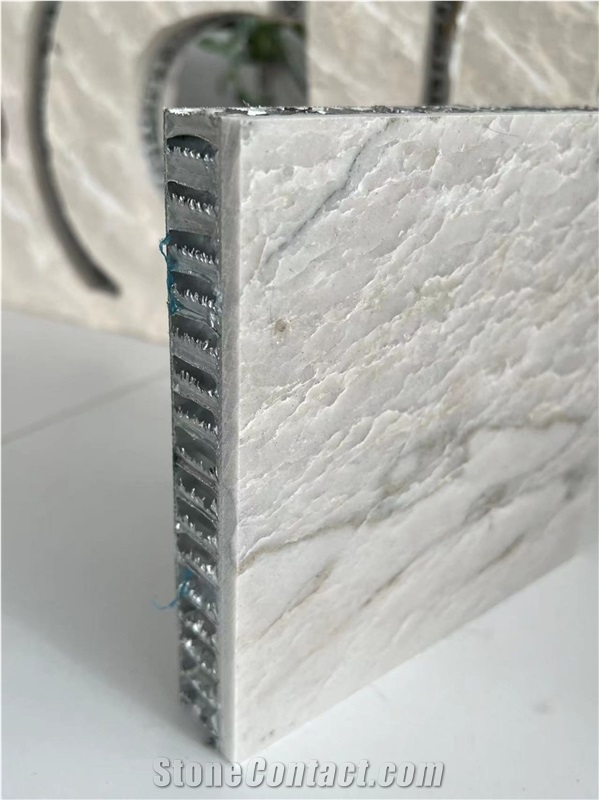 Ivory Marble Tile Laminated Aluminum Honeycomb Panels